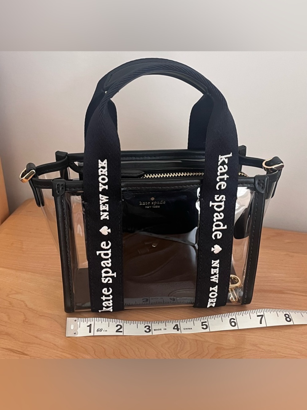 kate spade kip mini clear tote - Picture 8 of 9